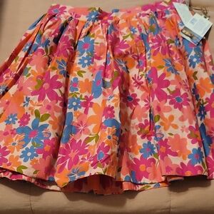Tracy Feith Pink and Orange Bubble Mini Skirt